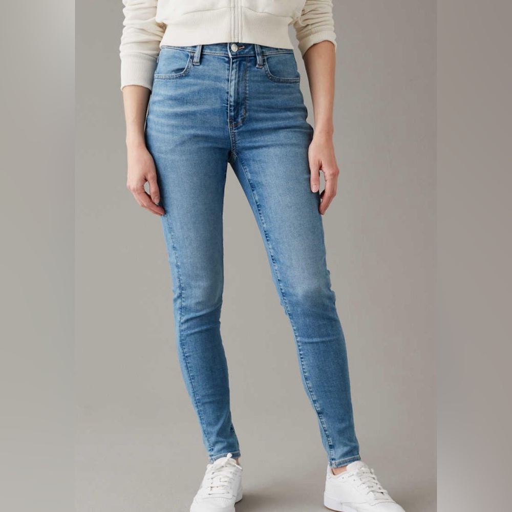 American Eagle Next Level Stretch Hi-Rise Jegging Skinny Jeans Size 26 indie NWT